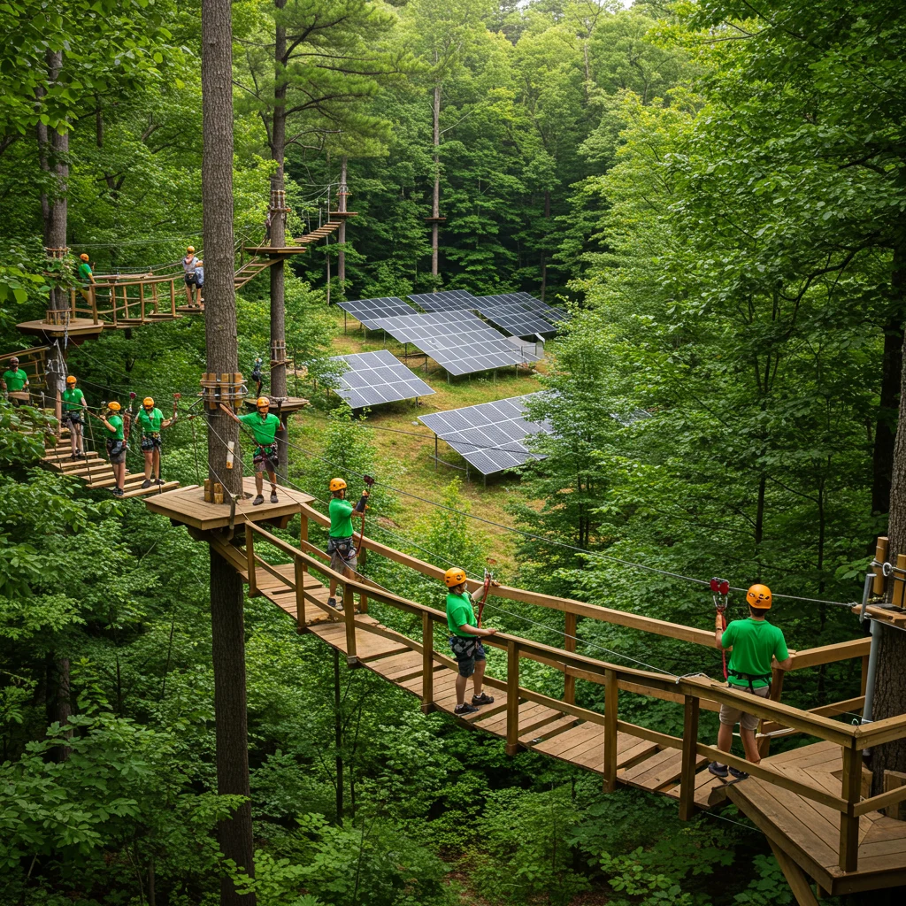 Eco-Friendly and Sustainable Zipline Operations