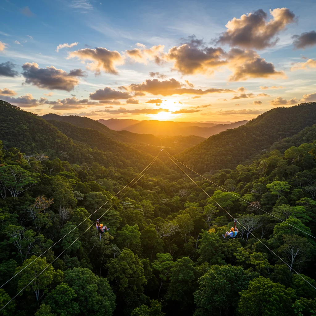 Overview of Ziplining at Toro Verde