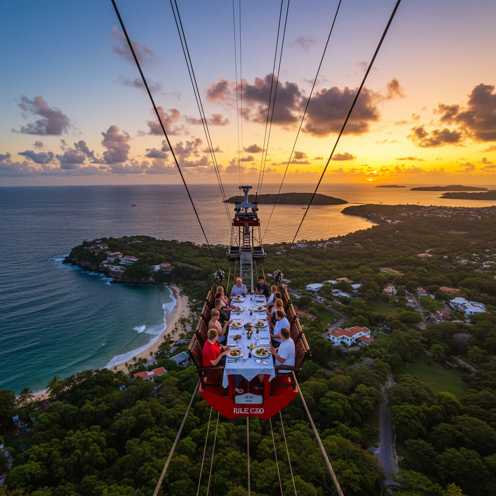 What’s On the Menu at Dinner In The Sky Puerto Rico?