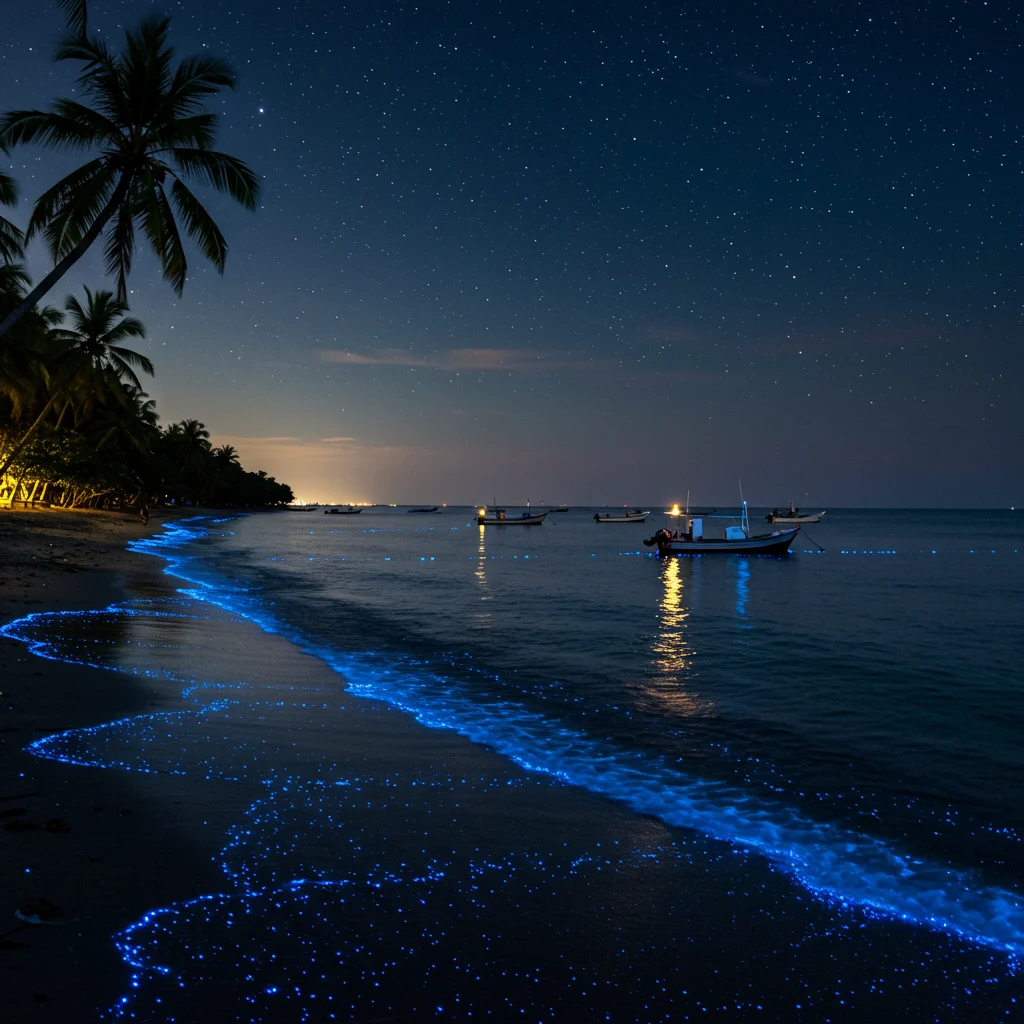 Bioluminescent Bays: Nature’s Light Show