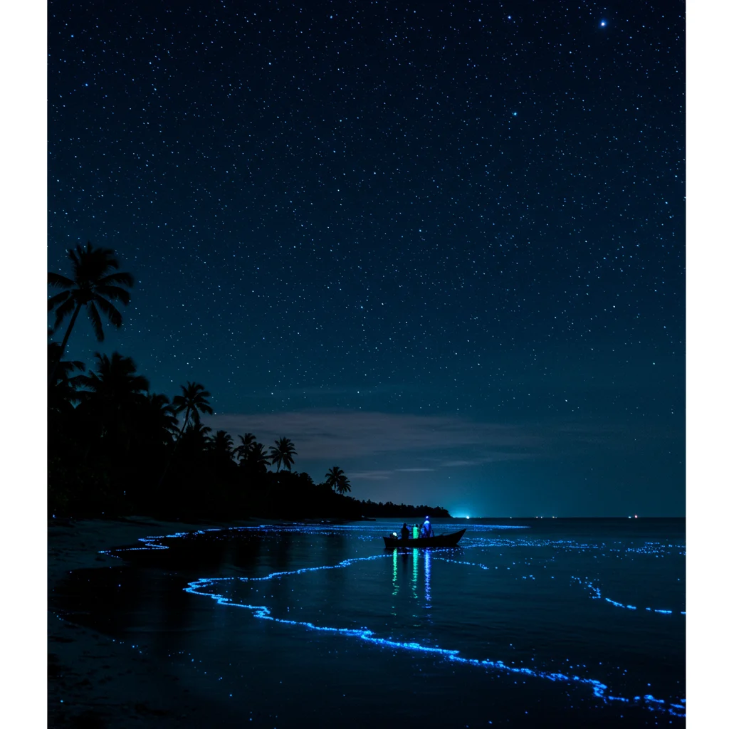 What Is It Like to Experience the Bioluminescent Bay at Night?