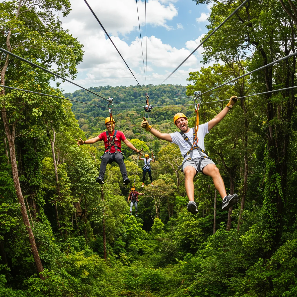 Zipline Adventures for Couples and Groups