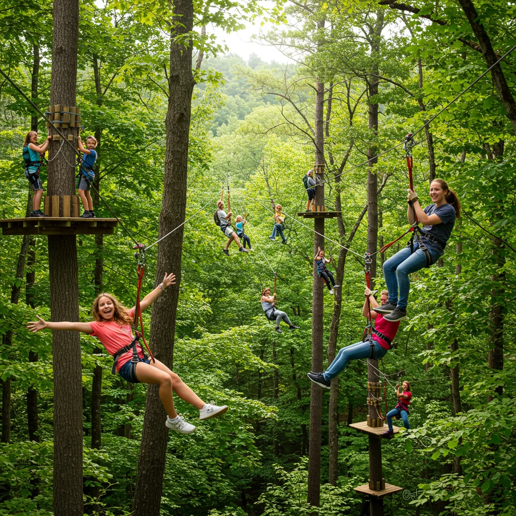 Ziplining for Families and Groups