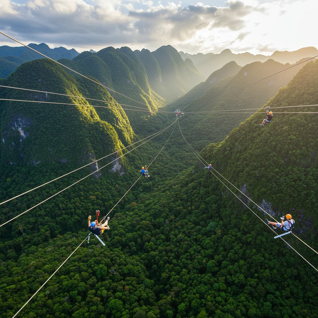 Comparing the World’s Longest Ziplines