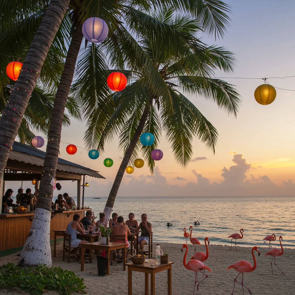Dining at Flamingo Beach: Where to Eat and Drink
