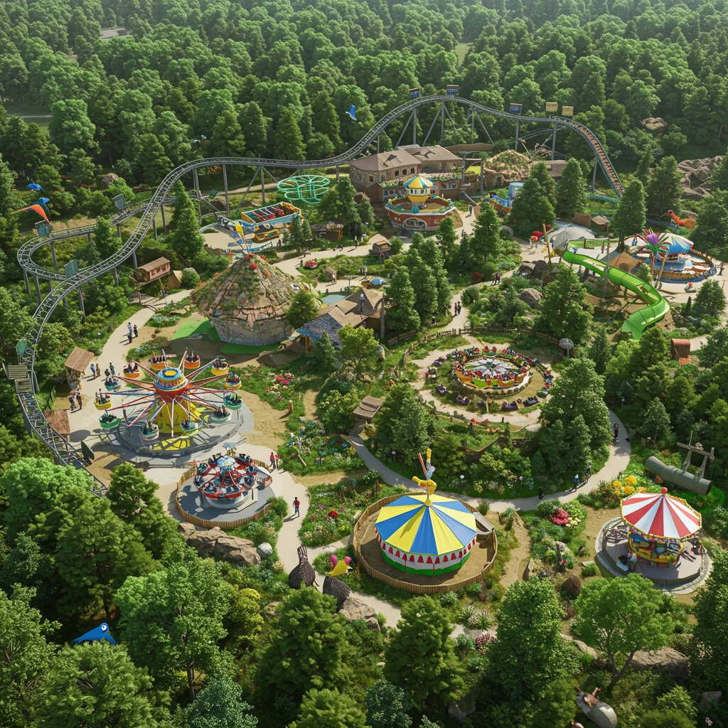 Eco-Friendly and Nature-Themed Amusement Parks