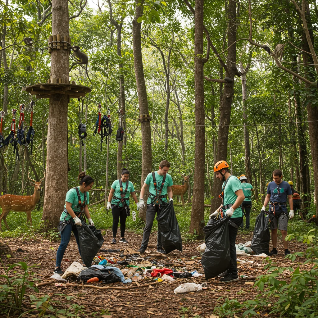 Environmental Responsibility at the Beast Zipline