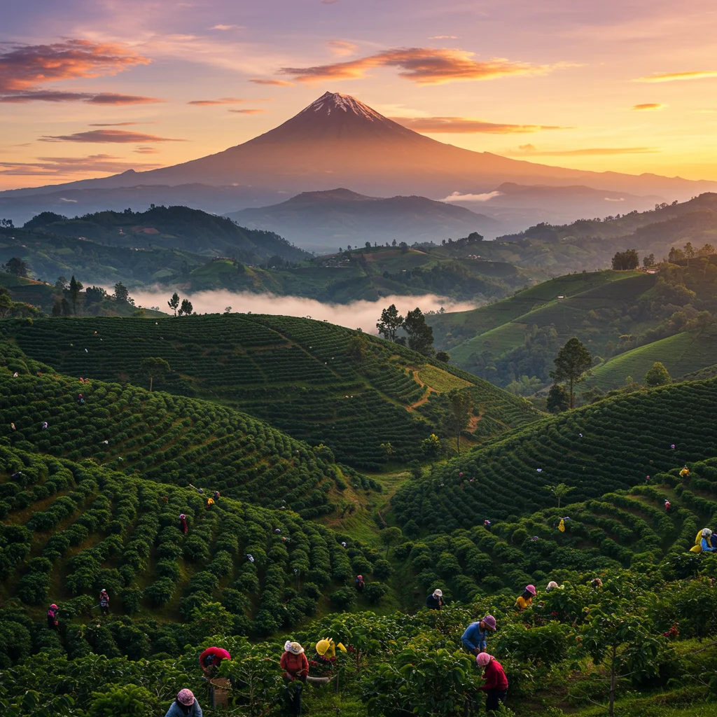 Exploring Coffee Plantations in the Mountains
