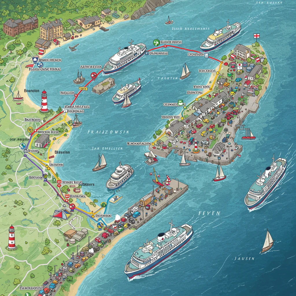 Ferry Routes and Departure Points
