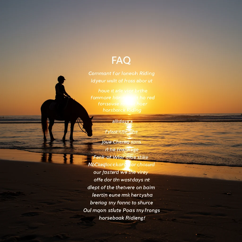Frequently Asked Questions About Beach Horseback Riding