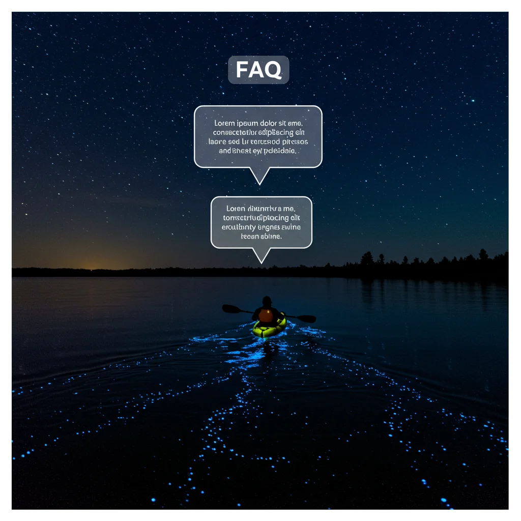 Frequently Asked Questions About Bioluminescent Night Kayaking