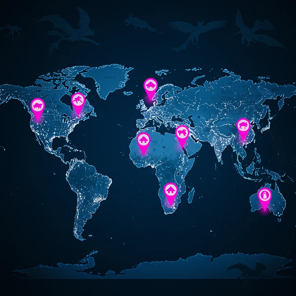 Geographical Hotspots: Where Has the Beast Been Seen?
