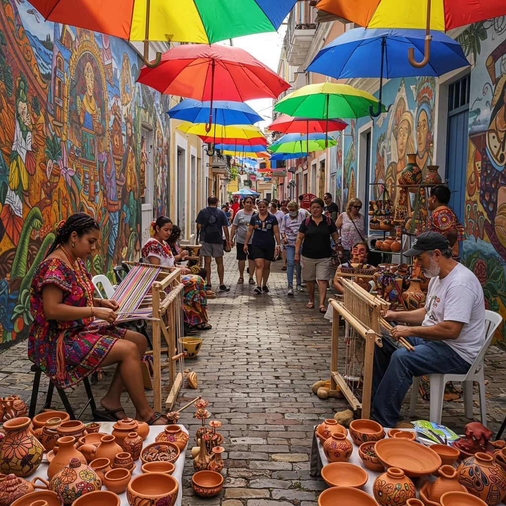 How Do Art and Handicrafts Express Puerto Rican Identity?