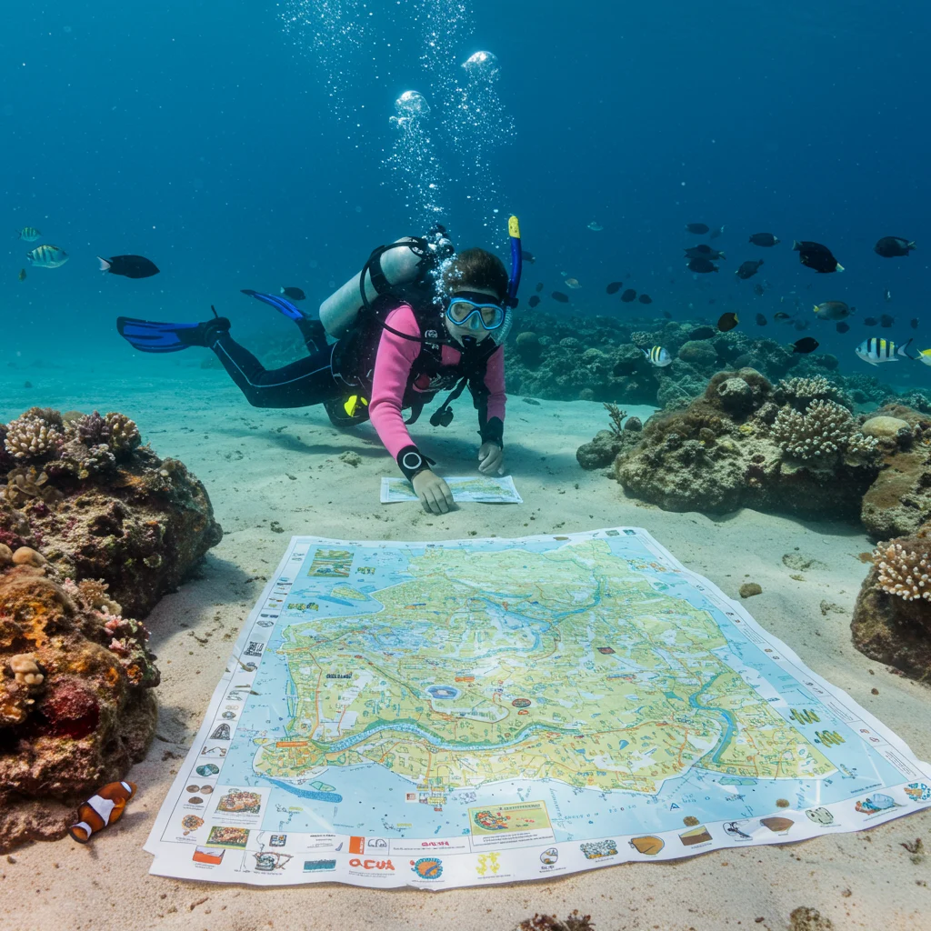 How to Read a Snorkeling Map