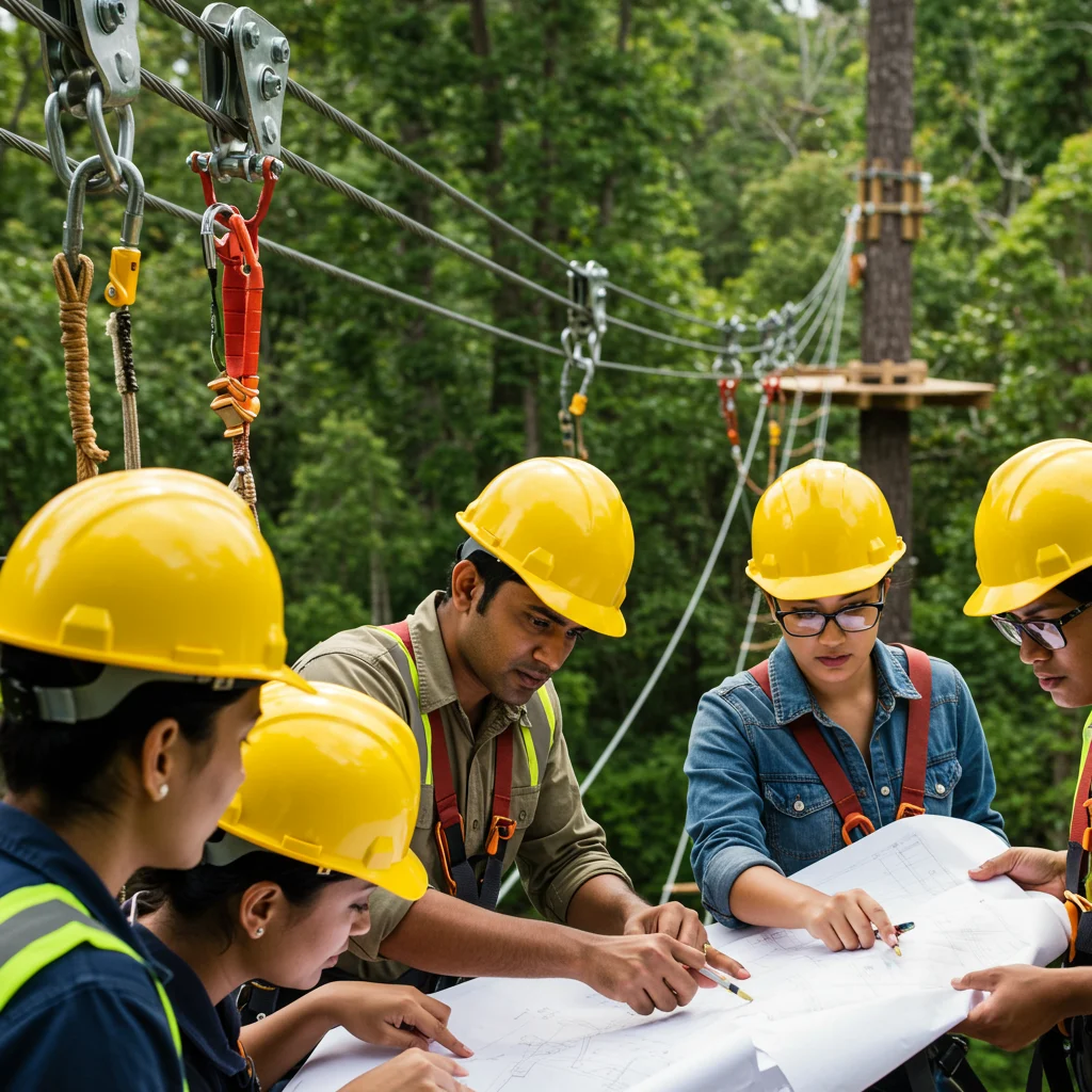 How Was the Zipline Constructed?