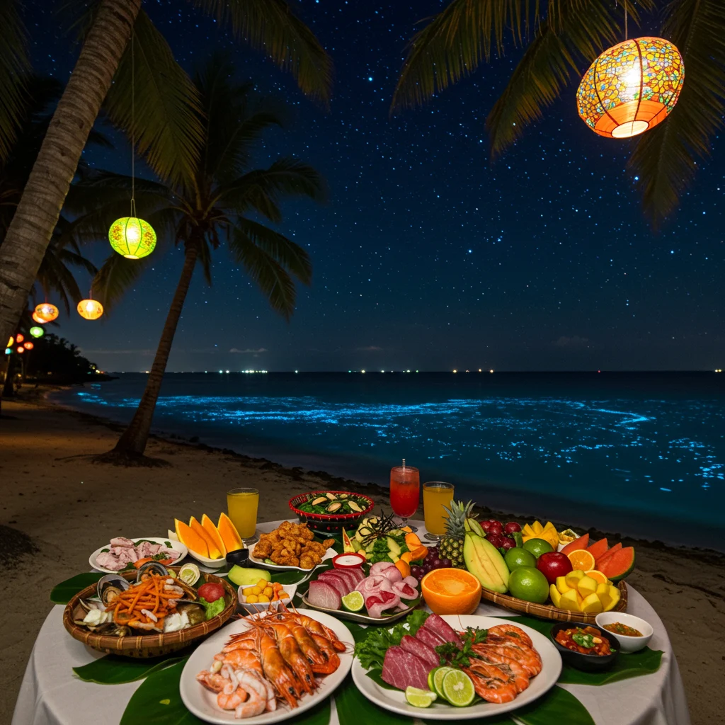 Local Cuisine and Attractions Near Bioluminescent Bays