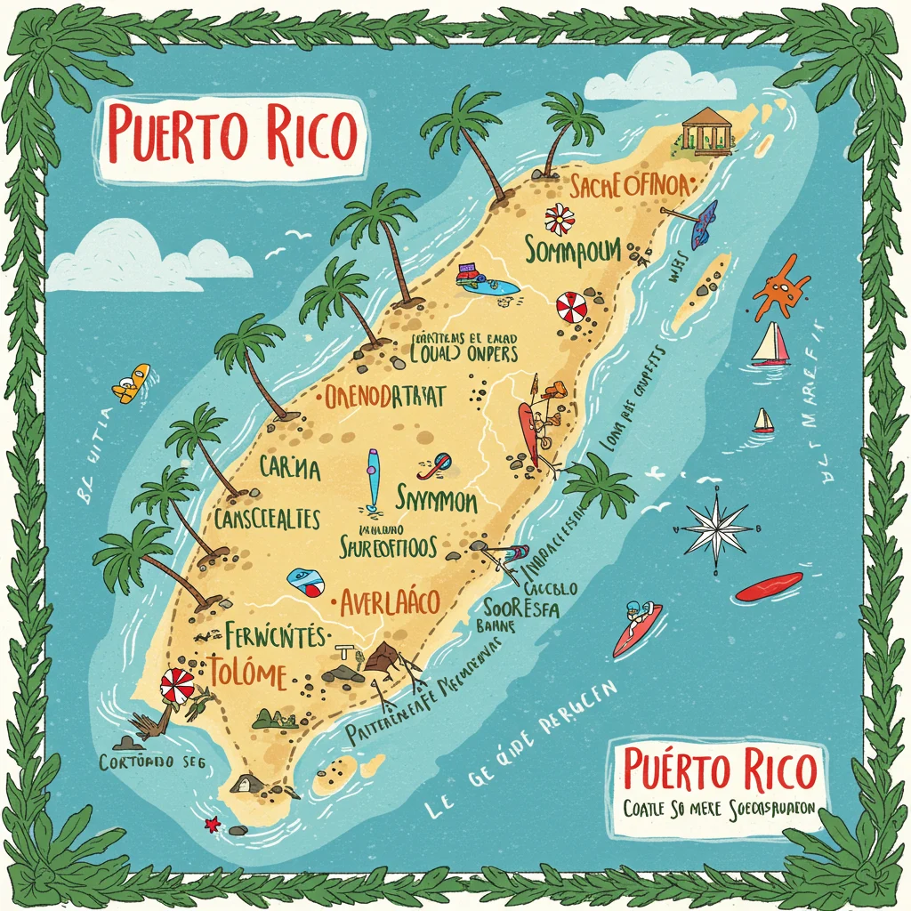 Map of Puerto Rico’s Top Beaches