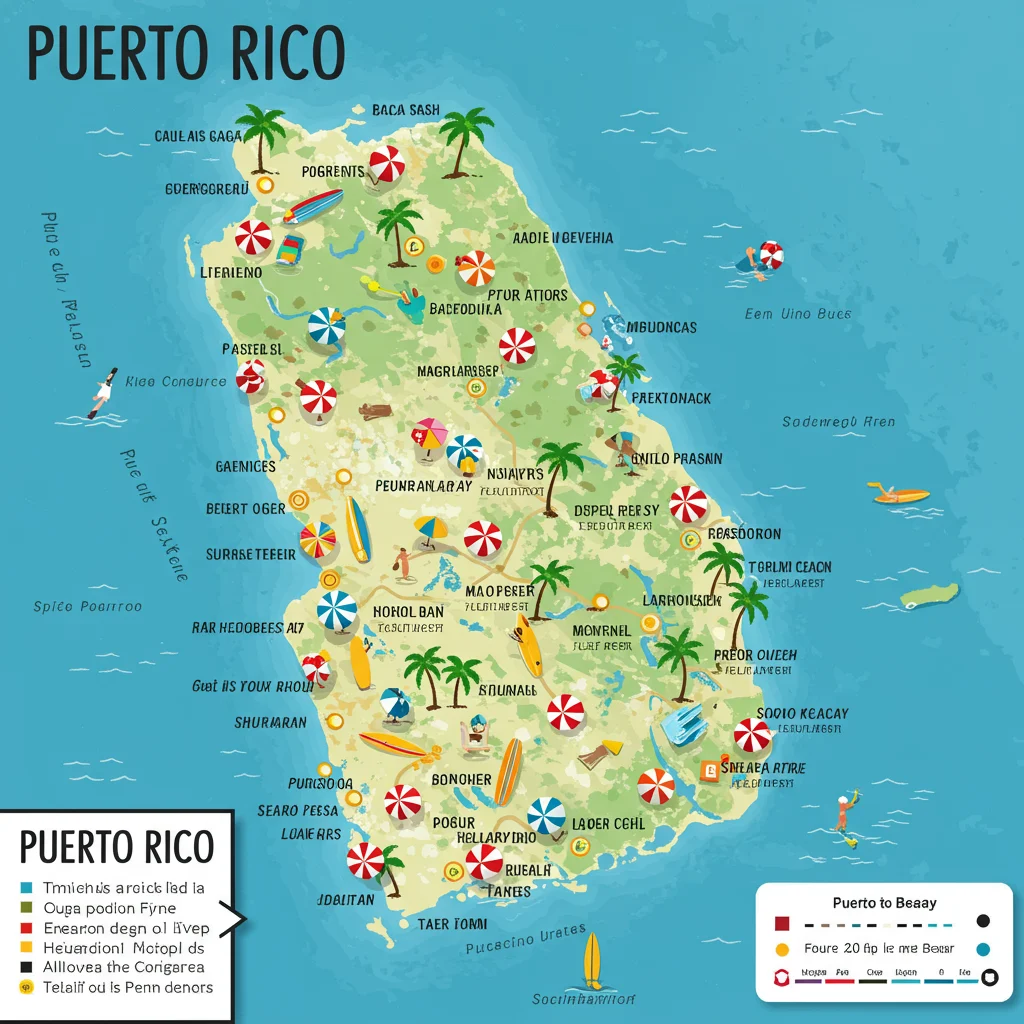 Map of Puerto Rico’s Top Beaches