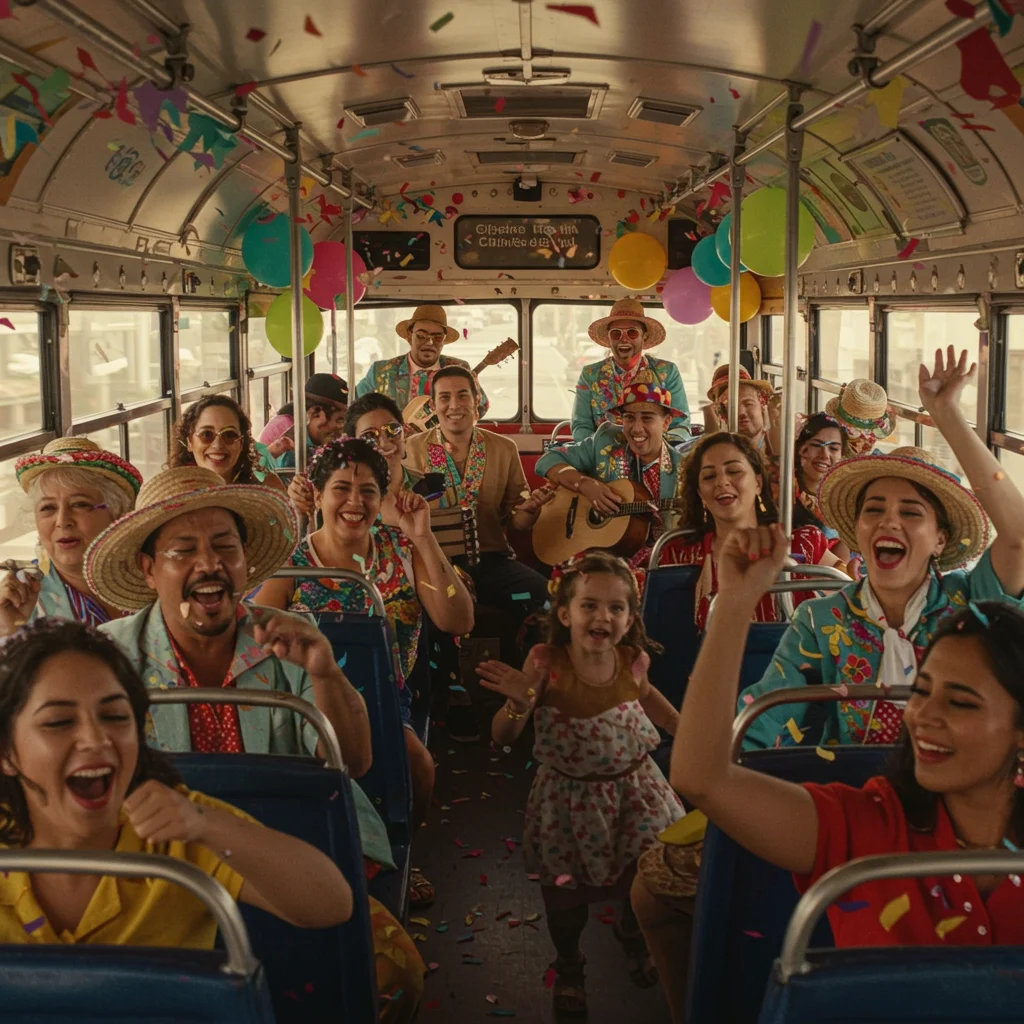 Music, Dancing, and Festivities on the Bus