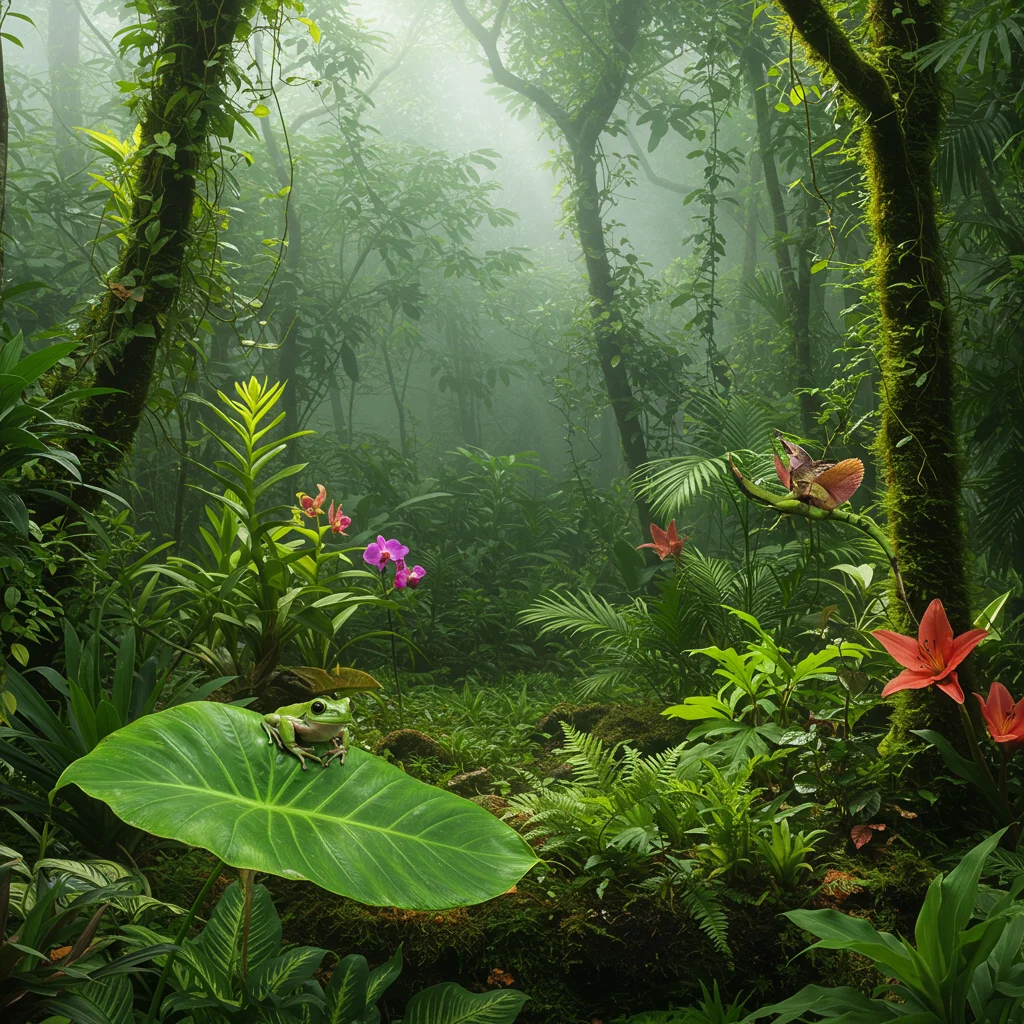 Puerto Rico Rainforest Flora and Fauna
