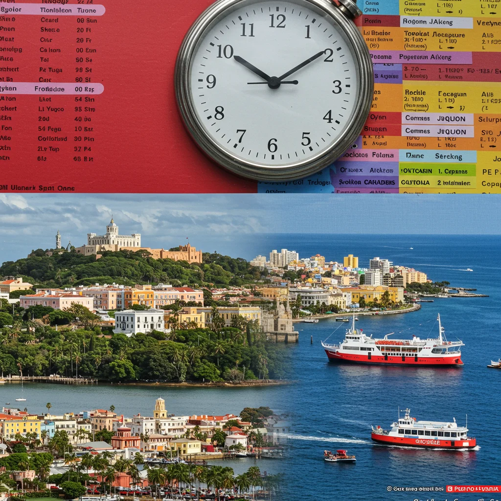 Puerto Rico Time Zone and Transportation Schedules