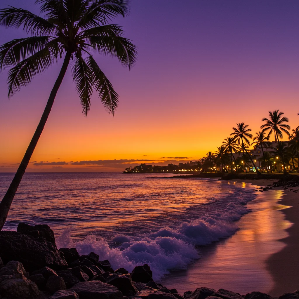 The Allure of Puerto Rico’s Coastline at Dusk