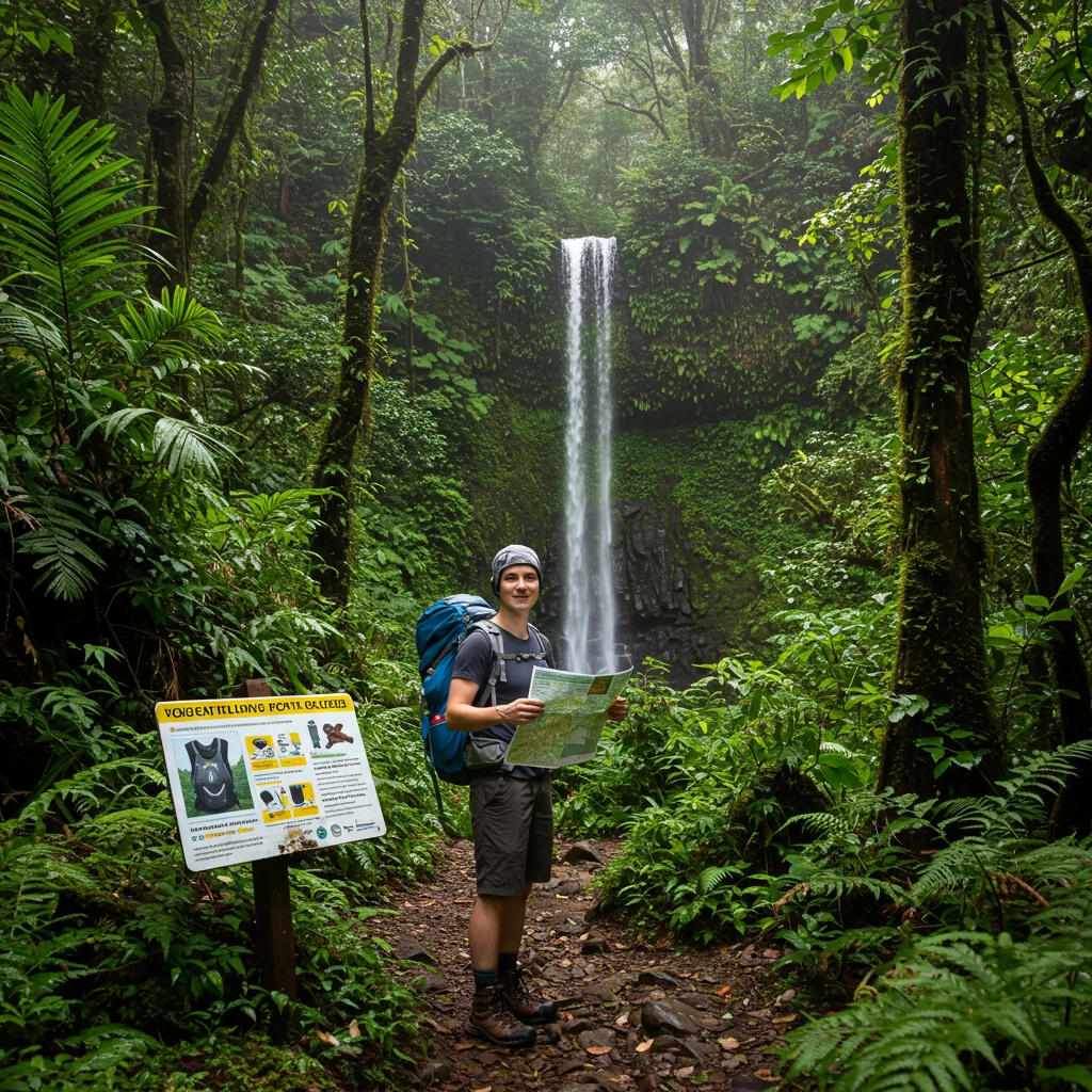What Are the Key Safety Tips for Rainforest Hiking and Waterfall Visits?