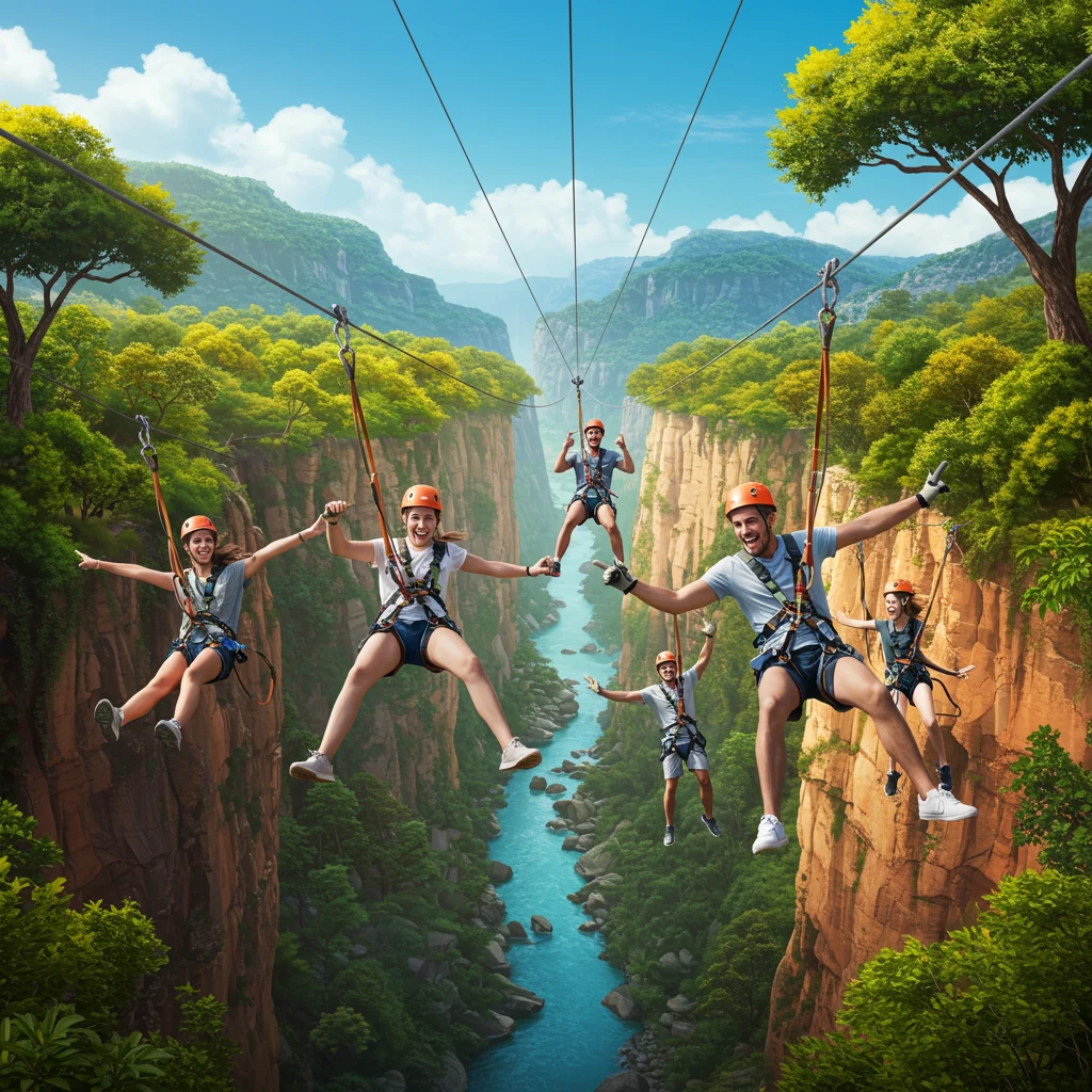 Who Can Ride the Longest Zip Line?