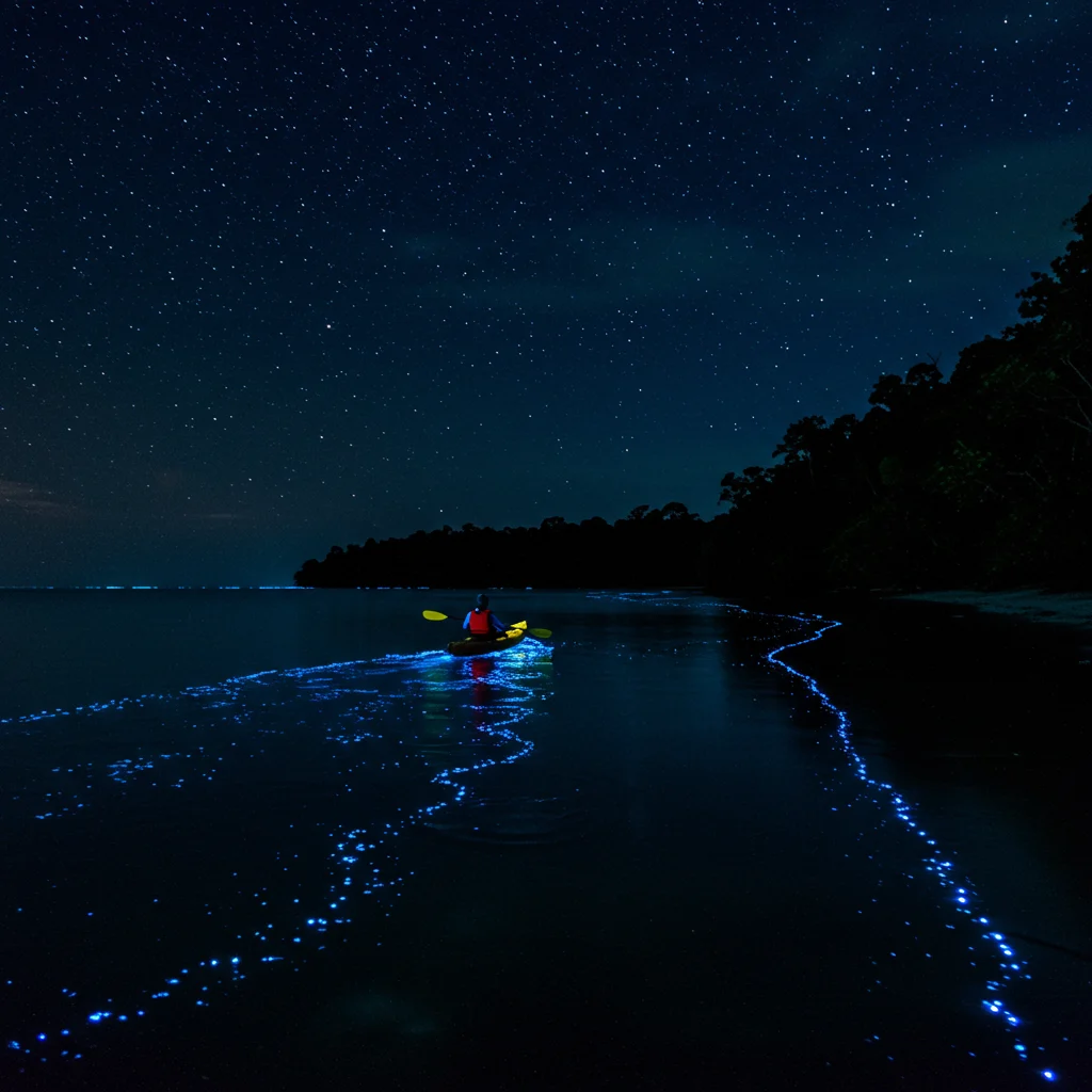 Unforgettable Moment #1: Bioluminescent Bay Night Kayaking