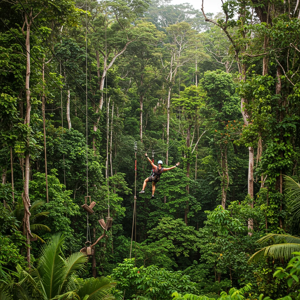 Unforgettable Moment #5: Ziplining Over the Jungle Canopy