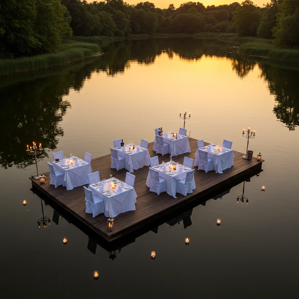 What Food and Drinks Are Served at Floating Dinners?