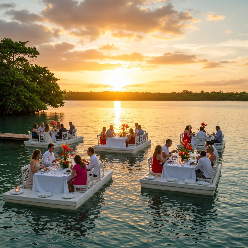Where Can You Experience Floating Dinners in Puerto Rico?